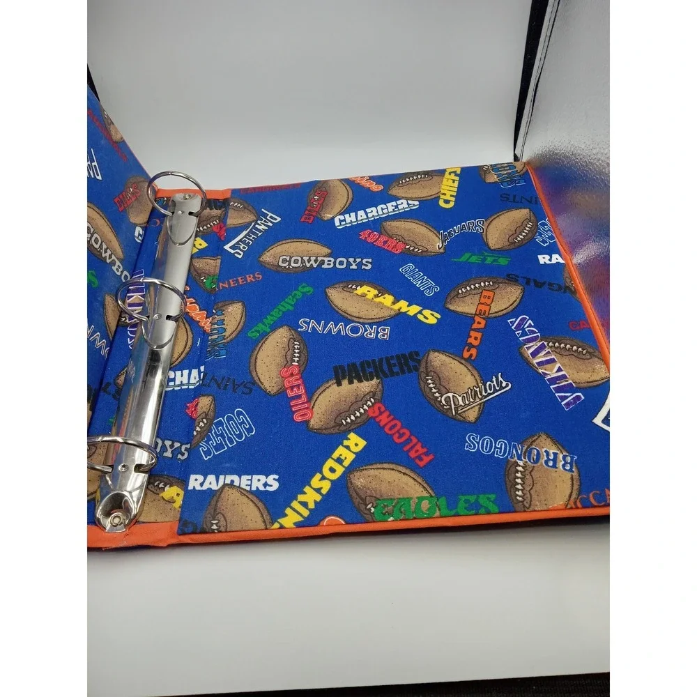 football card album binder 2.5 Inch Binder Fabric Over It. Hold Cards Or School